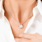 À mon amour Rose éternelle et collier