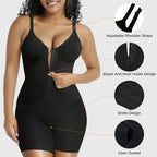 Body gainant zippé pour femme | Façonneur de corps sans couture avec contrôle du ventre