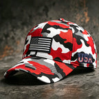 Casquette de baseball décontractée avec motif camouflage rétro