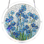 Attrape-Soleil Puzzle en Acrylique - Souffle de Fleur Azur