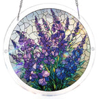 Attrape-soleil puzzle en acrylique - Grâce du jardin violet