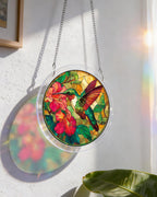 Attrape-soleil en acrylique - Colibri flamme émeraude