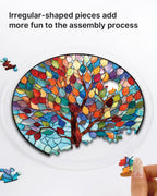 Attrape-soleil Arbre de Vie vibrant en acrylique pour puzzle