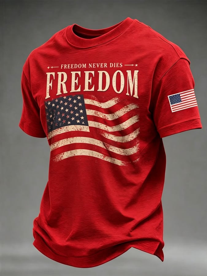 Men's Freedom Print T-Shirt