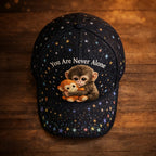 Casquette décontractée avec motif « You Are Never Alone »