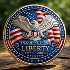 Pièce commémorative du 250e anniversaire de l'Amérique (1776-2026)