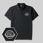 Polo brodé Don't Panic Geek