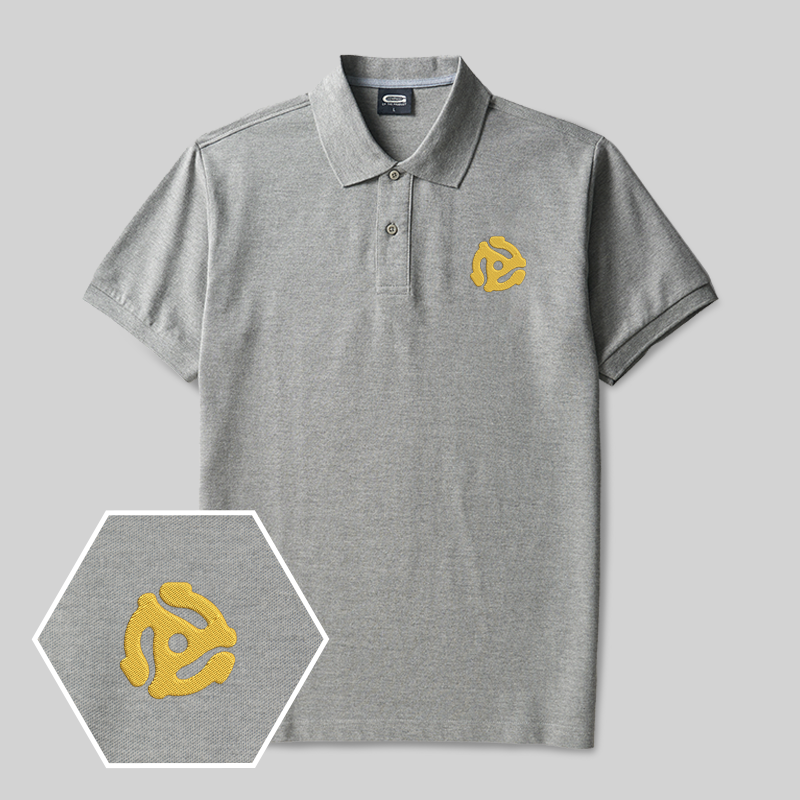 Vinyl Adapte Geek Embroidered Polo Shirt
