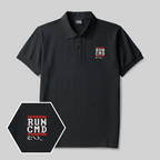 Polo brodé « Run CMD Geek »