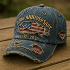 🏆Casquette décontractée brodée à la main pour le 250e anniversaire des États-Unis💖