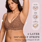 🏆DERNIÈRE JOURNÉE DE SOLDES -49% 🔥Soutien-gorge Rétro Léopard Super Raffermissant | Soutiens-gorge Sans Armature Femme 👍Fini les Seins Tombants