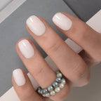 Lot de 30 faux ongles blush brillants – Manucure courte naturelle pour tous les jours