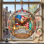 Ornement en acrylique « 250e anniversaire de l'Amérique » — Thème patriotique 1776-2026