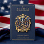 Broche commémorative 250 ans de patriotisme (1776-2026)