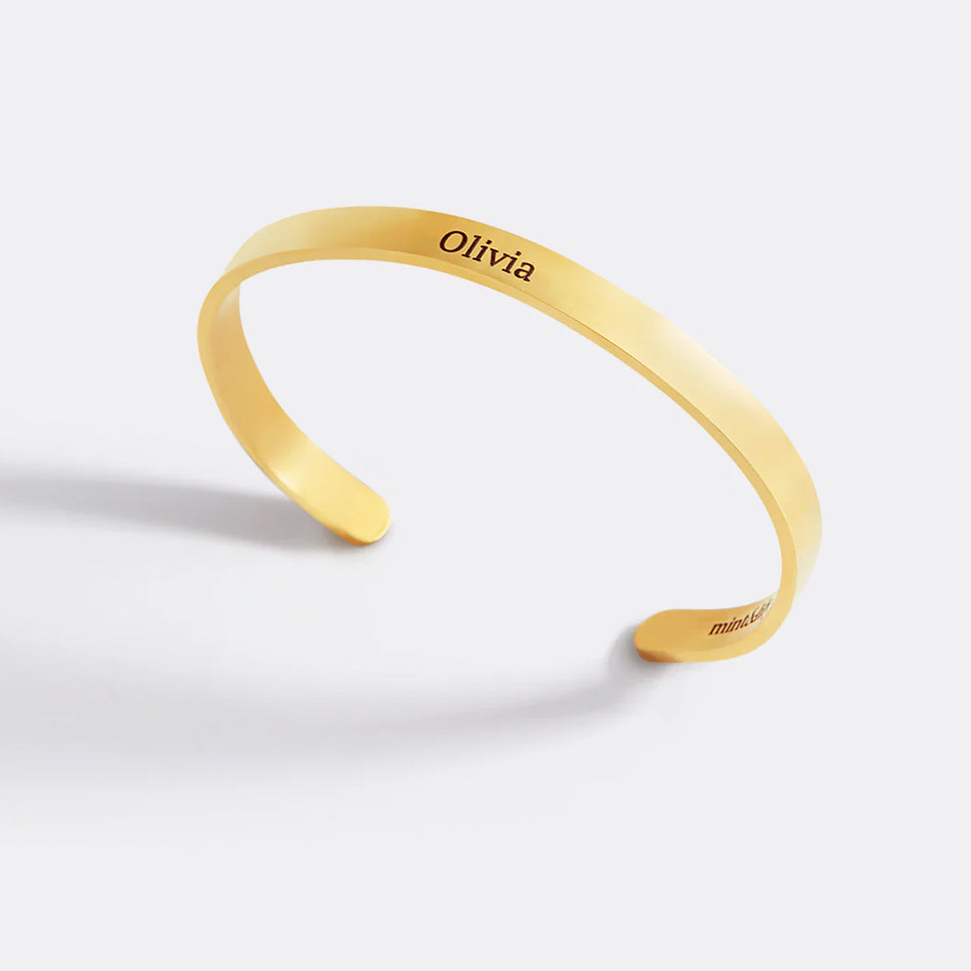 Beautiful Girl You Can Do Hard Things Cuff Bracelet