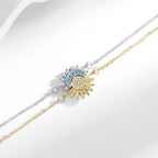 Ensemble de bracelets assortis soleil et lune – Cadeau d'amitié superposable pour meilleures amies, sœurs et couples