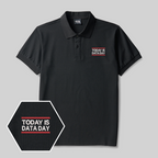 Polo brodé "Today Is Data Day Geek"