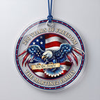 Ornement acrylique « 250e anniversaire de l'Amérique » — Thème patriotique 1776-2026