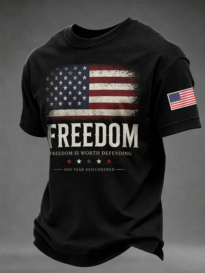 Men's Freedom Print T-Shirt