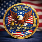 Pièce commémorative du 250e anniversaire des États-Unis