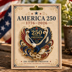 Broche Aigle America 250 – Insigne commémoratif patriotique 1776-2026