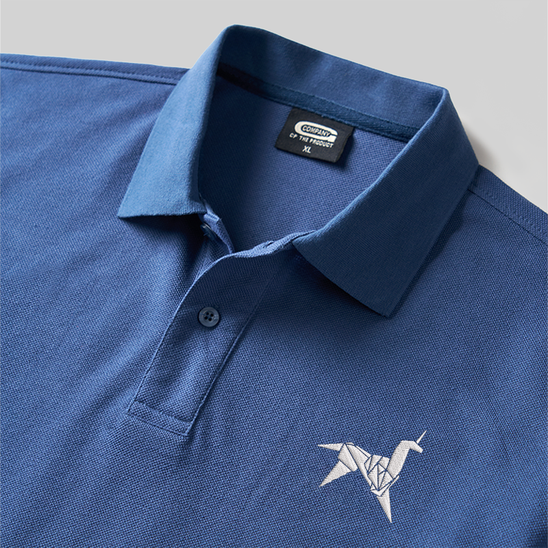 Dream Runner Geek Embroidered Polo Shirt