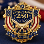 Badge commémoratif du Jour de l'Indépendance des États-Unis (unisexe)