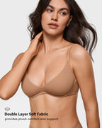 Soutien-gorge plongeant à armatures pour femme