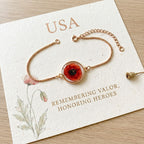 Bracelet Poppy : Pendentif en résine dorée