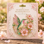 Broche Fleur Colibri