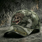 Casquette de baseball décontractée avec imprimé tête de mort camouflage rétro