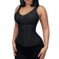 Zip Front Waist Trainer Corset with Built-in Bra