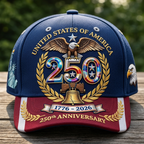 🔥Dernier jour : 49 % de réduction – Casquette édition limitée 250e anniversaire des États-Unis d'Amérique