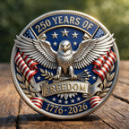 250 ans de liberté 1776–2026 Pièce de défi commémorative