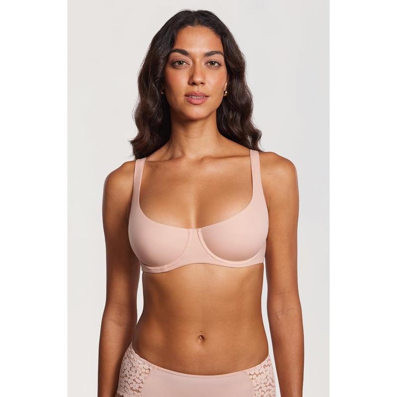 Soutien-gorge balconnet à armatures non doublé pour femme