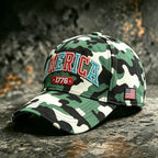 Casquette de baseball décontractée avec motif camouflage américain