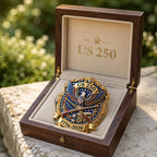 Broche commémorative 250 ans de patriotisme (1776-2026)