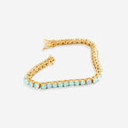 Blue Opal Tennis Bracelet
