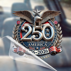 🔥 OFFRE À DURÉE LIMITÉE – Décalcomanie 250e Anniversaire, Aigle Patriotique des États-Unis d'Amérique