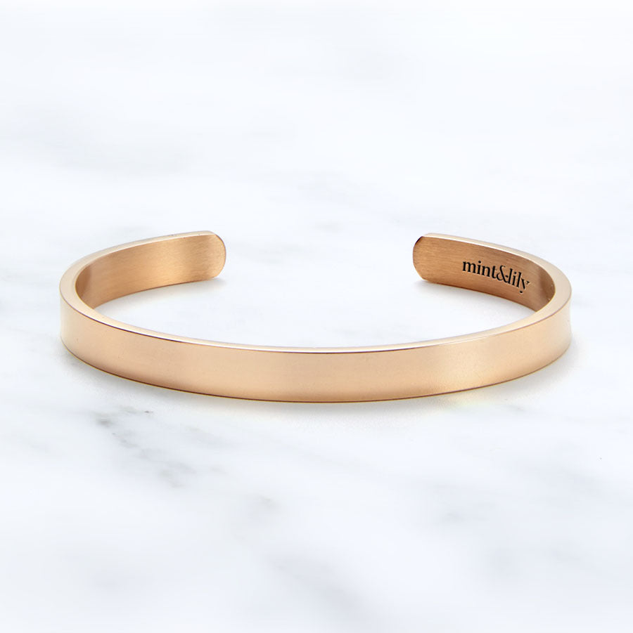 Beautiful Girl You Can Do Hard Things Cuff Bracelet