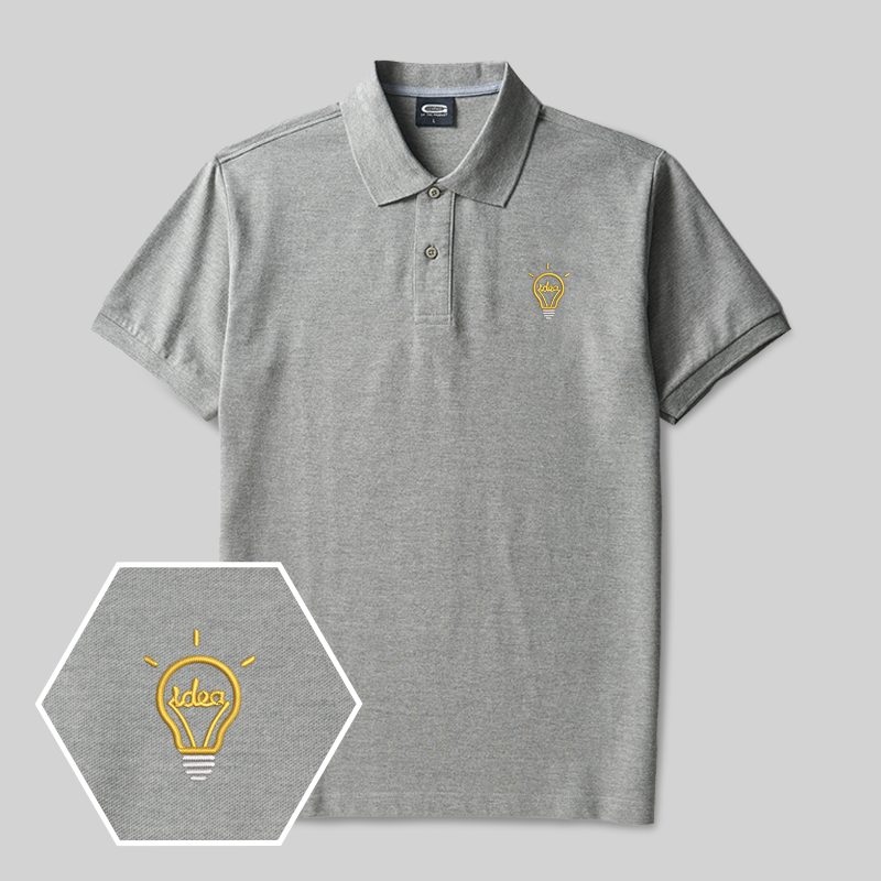 Idea Geek Embroidered Polo Shirt