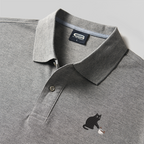 Polo brodé Chat Geek Amusant