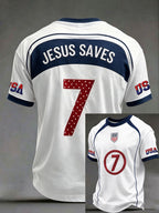 T-shirts pour hommes "Jésus sauve"