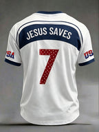 T-shirts pour hommes "Jésus sauve"