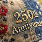 Chapeau Patriotique Femme USA 250e Anniversaire - Édition Brodée Premium