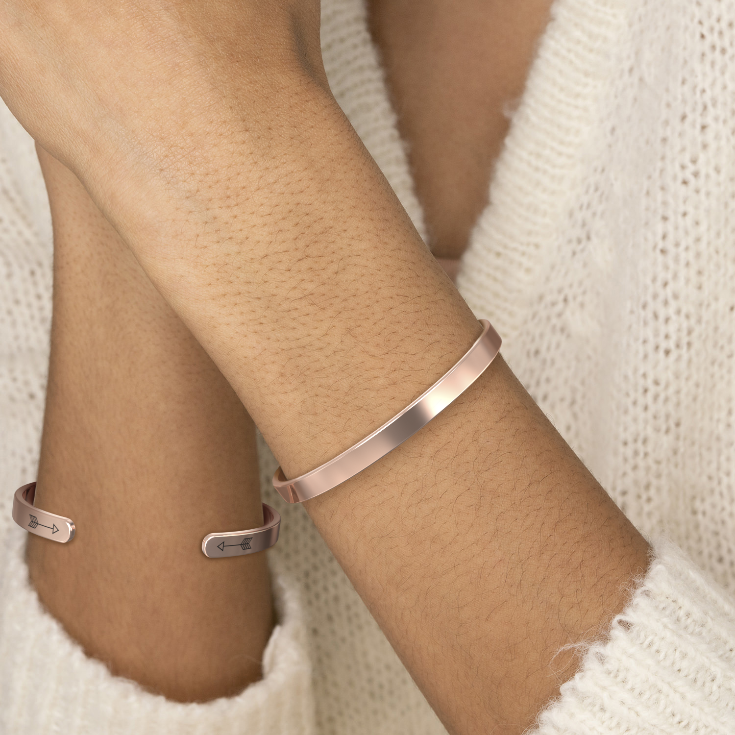 Beautiful Girl You Can Do Hard Things Cuff Bracelet